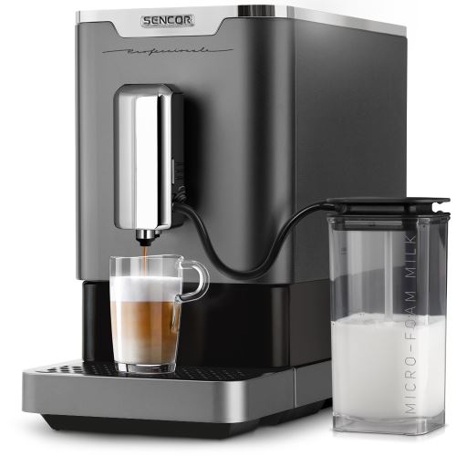 Automatické espresso Sencor SES 9200CH + ZDARMA Profesionální odvápňovač pro kávovary