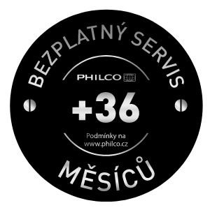 Philco/Bezplatný servis +36 měsíců