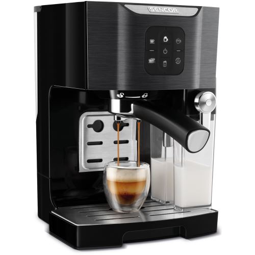 Pákové espresso Sencor SES 4040BK + ZDARMA Profesionální odvápňovač pro kávovary
